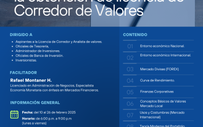 Curso Preparatorio para la Obtención de Licencia de Corredor de Valores