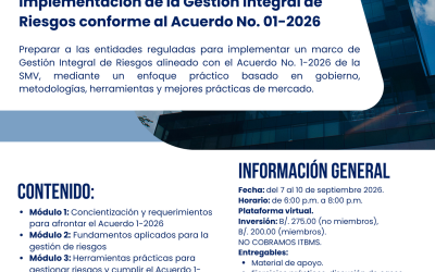 Seminario-Taller: Implementación de la Gestión Integral de Riesgos conforme al Acuerdo No. 01-2026
