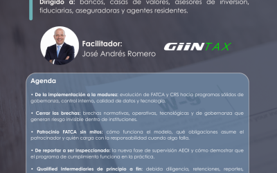 Seminario «Transparencia Fiscal sin Zonas Grises» CRS, FATCA, Qualified Intermediary, CARF